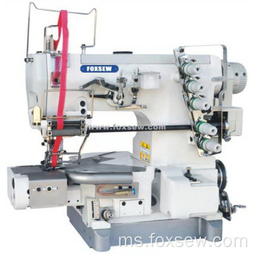 Silinder Bed Interlock Sewing Machine untuk Mengikat Renda Elastik